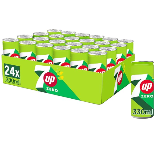 7 UP Zero Refresco de Lima y Limón 24 latas 33cl