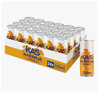 Kas Naranja Zero 24 latas de 330 ml