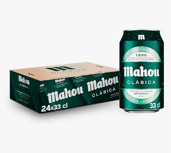 Mahou Clásica, Pack 24 Latas x 33cl