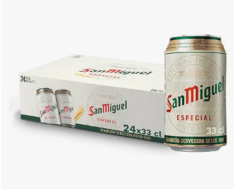 San Miguel Especial Lager, Pack 24 Latas x 33cl