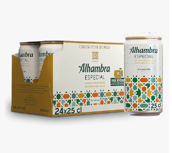 Alhambra Especial, Pack 24 Latas x 25 cl